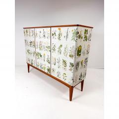 Josef Frank 1950 s Swedish Cabinet With Nordens Flora Illustrations - 4809362
