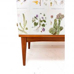 Josef Frank 1950 s Swedish Cabinet With Nordens Flora Illustrations - 4809363