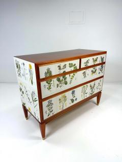 Josef Frank 1950 s Swedish Dresser With Nordens Flora Illustrations - 3887936