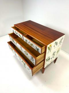 Josef Frank 1950 s Swedish Dresser With Nordens Flora Illustrations - 3887944