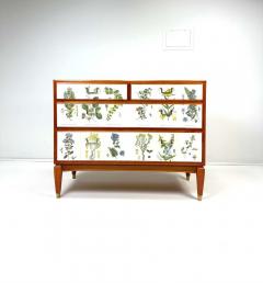 Josef Frank 1950 s Swedish Dresser With Nordens Flora Illustrations - 3887959