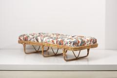 Josef Frank 1950s Basket Daybed in a Josef Frank Style Fabric - 2139581