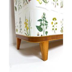 Josef Frank 1950s Swedish Cabinet With Nordens Flora Illustrations - 4358951