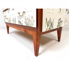 Josef Frank 1950s Swedish Cabinet With Nordens Flora Illustrations - 4571190