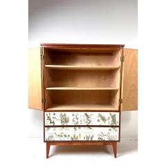 Josef Frank 1950s Swedish Cabinet With Nordens Flora Illustrations - 4571192