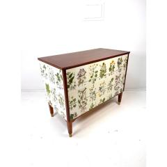Josef Frank 1950s Swedish Dresser With Nordens Flora Illustrations - 4389947