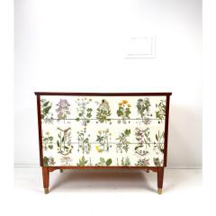 Josef Frank 1950s Swedish Dresser With Nordens Flora Illustrations - 4389949