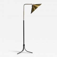 Josef Frank Adjustable Floor Lamp with Brass and Metal Sweden 1950s - 4785328