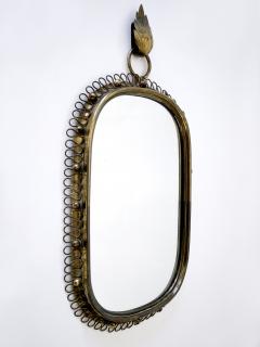 Josef Frank Elegant Wall Mounted Mirror by Josef Frank for Svenskt Tenn Sweden 1950s - 4356933