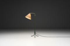 Josef Frank Green Lacquered and Brass 1842 Floor Lamp by Josef Frank Sweden Mid 20th C  - 4682953