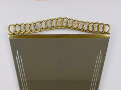 Josef Frank Josef Frank Attr Mid Century Brass Loop Wall Mirror Austria 1950s - 4571320
