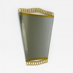 Josef Frank Josef Frank Attr Mid Century Brass Loop Wall Mirror Austria 1950s - 4575121