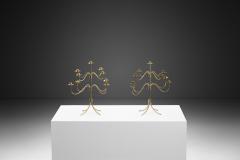 Josef Frank mid-century modern brass candelabra for Svenskt Tenn