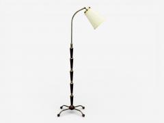 Josef Frank Josef Frank Model 1842 Floor Lamp Mahogany Brass Sweden 1950s - 4531501