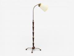 Josef Frank Josef Frank Model 1842 Floor Lamp Mahogany Brass Sweden 1950s - 4531503