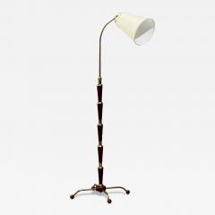 Josef Frank Josef Frank Model 1842 Floor Lamp Mahogany Brass Sweden 1950s - 4532302