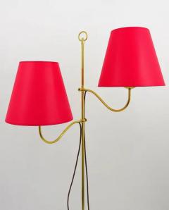 Josef Frank Josef Frank Two Arms Mid Century Adjustable Brass Floor Lamp Austria 1950s - 4041783