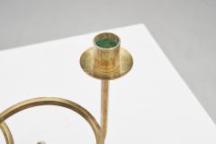 Josef Frank Josef Frank V nskapsknuten Brass Candelabra for Firma Svenskt Tenn Sweden 1940s - 4697209