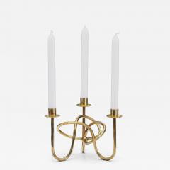 Josef Frank Josef Frank V nskapsknuten Brass Candelabra for Firma Svenskt Tenn Sweden 1940s - 4698656