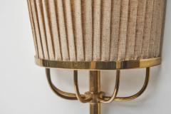 Josef Frank Pair of Pleated Fabric Wall Lights by Josef Frank Attr Sweden 1950s - 4717799