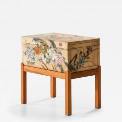 Josef Frank Rare Freestanding Chest in Brass Parchment and Walnut by Josef Frank 1940s - 4568096