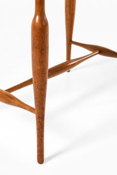 Josef Frank Stool in Mahogany Brass and Leather by Josef Frank 1950s - 4523129