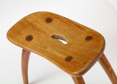 Josef Frank Swedish Curved Stool attrib to Josef Frank c 1940 - 2458225