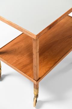 Josef Frank Trolley in Brass and Mahogany by Josef Frank 1950s - 4530212