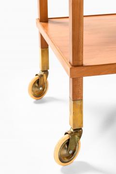 Josef Frank Trolley in Brass and Mahogany by Josef Frank 1950s - 4530213