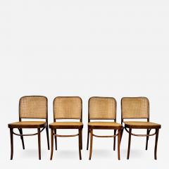 Josef Hoffmann 20th century Josef Hoffmann bentwood hand caned FMG Prague chairs made in Poland - 2651922