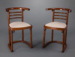 Josef Hoffmann A Pair of Josef Hoffmann Die Fledermaus Chairs - 804969