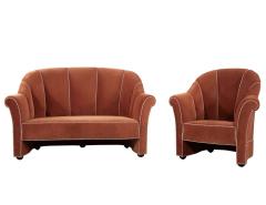 Josef Hoffmann Haus Koller Arm Chair and Matching Settee by Josef Hoffman by Wittmann Austria - 2920180