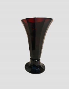 Josef Hoffmann Josef Hoffman Violet Facet Cut Vase - 3825527