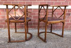 Josef Hoffmann Josef Hoffmann Fledermaus Chairs for J J Kohn - 1194552