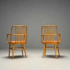 Josef Hoffmann Josef Hoffmann Ligna Mid Century Modern Bistro Chairs Czech Republic 1970s - 3924331