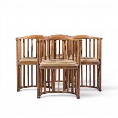 Josef Hoffmann Josef Hoffmann No 729 2F Bentwood Barrel Chairs Set of 4 - 4687103