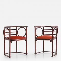 Josef Hoffmann Josef Hoffmann Pair of Fledermaus Chairs - 417579