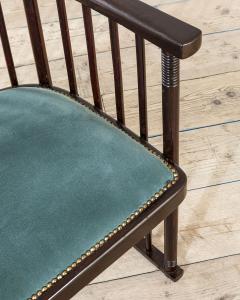 Josef Hoffmann Josef Hoffmann Wooden and Velvet Sofa - 4472158