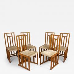 Josef Hoffmann Set Of 6 Art Nouveau Dining Chairs by Josef Hoffmann 20th Century AT ca 1901 - 3393786