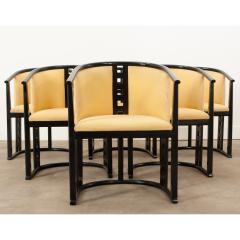 Josef Hoffmann Set of Six Josef Hoffmann Style Secessionist Chairs - 3285915