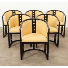 Josef Hoffmann Set of Six Josef Hoffmann Style Secessionist Chairs - 3285916