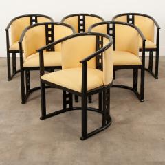 Josef Hoffmann Set of Six Josef Hoffmann Style Secessionist Chairs - 3285919