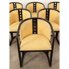 Josef Hoffmann Set of Six Josef Hoffmann Style Secessionist Chairs - 3285920