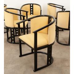 Josef Hoffmann Set of Six Josef Hoffmann Style Secessionist Chairs - 3285936