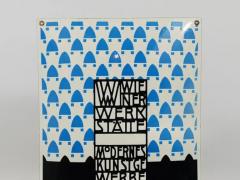 Josef Hoffmann Wiener Werkst tte Vienna Art Nouveau Enamel Advertising Sign - 4062870