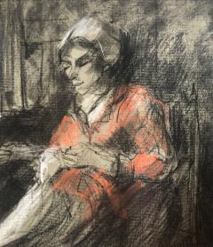 Josef Israels Woman Mending  - 1218279