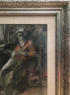 Josef Israels Woman Mending  - 1218281