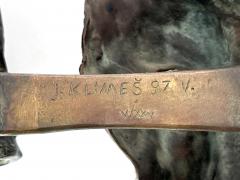 Josef Klime Expressionist Bronze Plastic Europa by Czech Artist Josef Klimes V XXV 1997 - 4592666