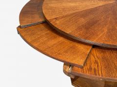 Josef Seiler Rare Expanding Dining Table Oak Germany 1920s - 4704962