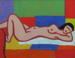 Josef Zenk Woman on the Couch  - 2804553